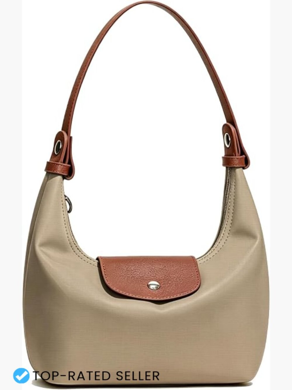 Convertible Mini Crescent Hobo Bag Nylon Crossbody Shoulder Purse with